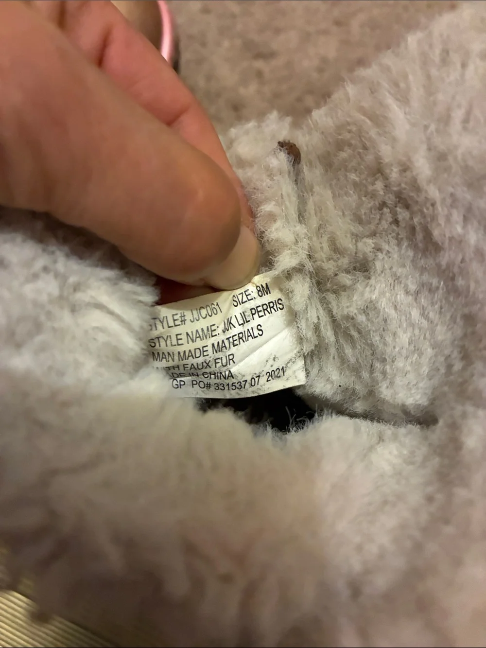 Juicy Couture Gold and Pink Fur-Lined Kids Boots